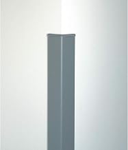 Corner Guard, 90, 3'' Wings, 4'H W/Caps, Gray