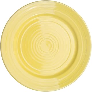 CAC China TG-9-SFL Tango Sunflower Porcelain Round Plate, 9-7/8 by 9-7/8 by 1-1/4-Inch, 24-Pack