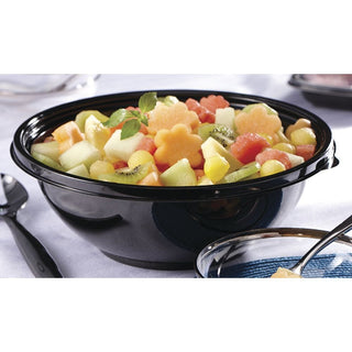 COPERATION Freshpack Bowl 320 Oz Pete Black by Sabert – 320 oz, 320.0 ounces, Polyethylene Terephthalate (PET), black, Model 2722949
