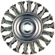 metabo Application: Steel/Stainless Steel - 4" x 3/16" x 5/8-11" Wire Ss. Knot Brush (655138000), Wire Wheels