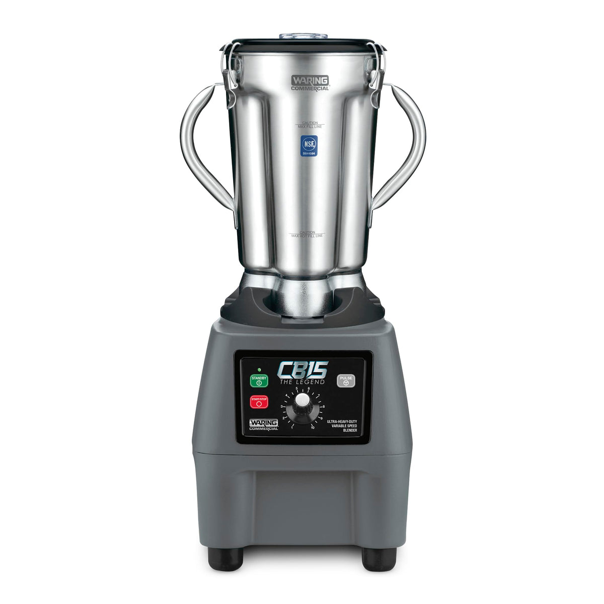 Waring Variable Speed w/Control Dial / Stainless Steel Jar CB15V / 1-Gallon Countertop Blenders