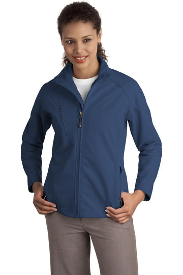Women's Textured Soft Shell Jacket 3XL Insignia Blue by Port Authority – 3X-Large, Spandex, Insignia Blue, Model SNM-560032