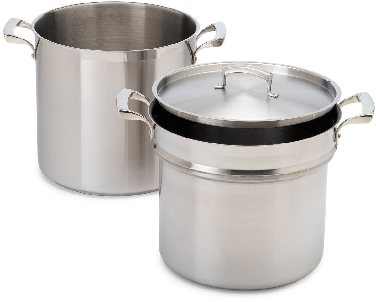 Browne () 16 qt Induction Ready Stainless Steel Double Boiler by Browne Foodservice – Stainless Steel, Model 5724076