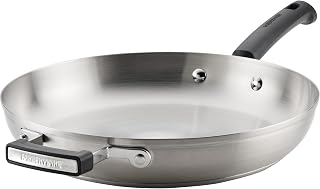 Farberware TrueCook Stainless Steel Frying Pan, 12-Inch, Silver