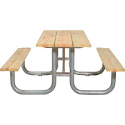 Global Industrial 8 Ft. / Natural / Industrial Picnic Tables