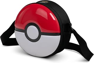 Igloo Pokémon Poké Ball 4-Can Crossbody Cooler | Insulated Cooler Bag | Red & White