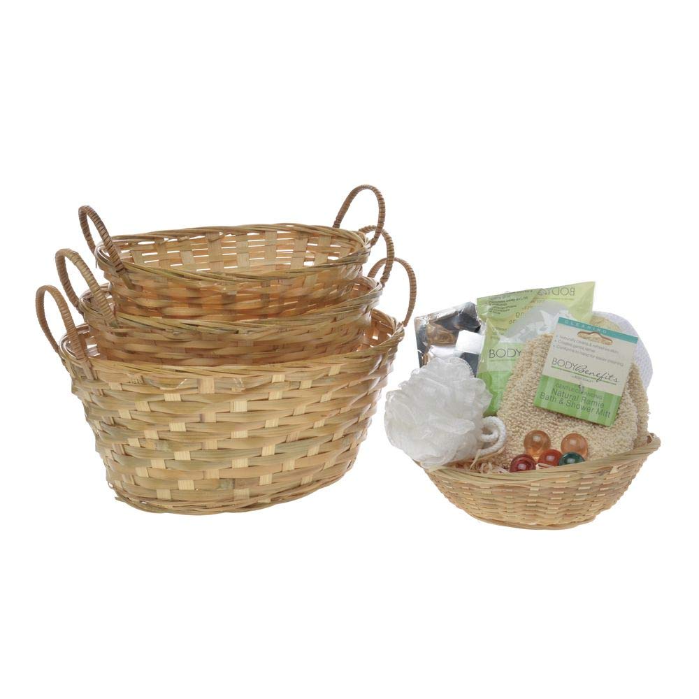 13 x 10 x 5 1/2 Bamboo Gift Basket by Retail Resource – Model 2-356/1