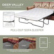 Deer Valley 4-piece Sleeper Sofa Set in Brown by American Furniture Classics – Deer Valley Tapestry, Fabric, Model 8500-50S