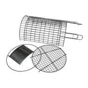 Round Black Wire Collapsible Dump Bin - 15" D x 32" H by HUBERT – 15.0 pounds, Metal, Black, Model HEN-1916550