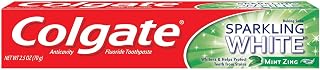 Colgate Sparkling White Mint Zing Gel Toothpaste, 2.5 Ounce