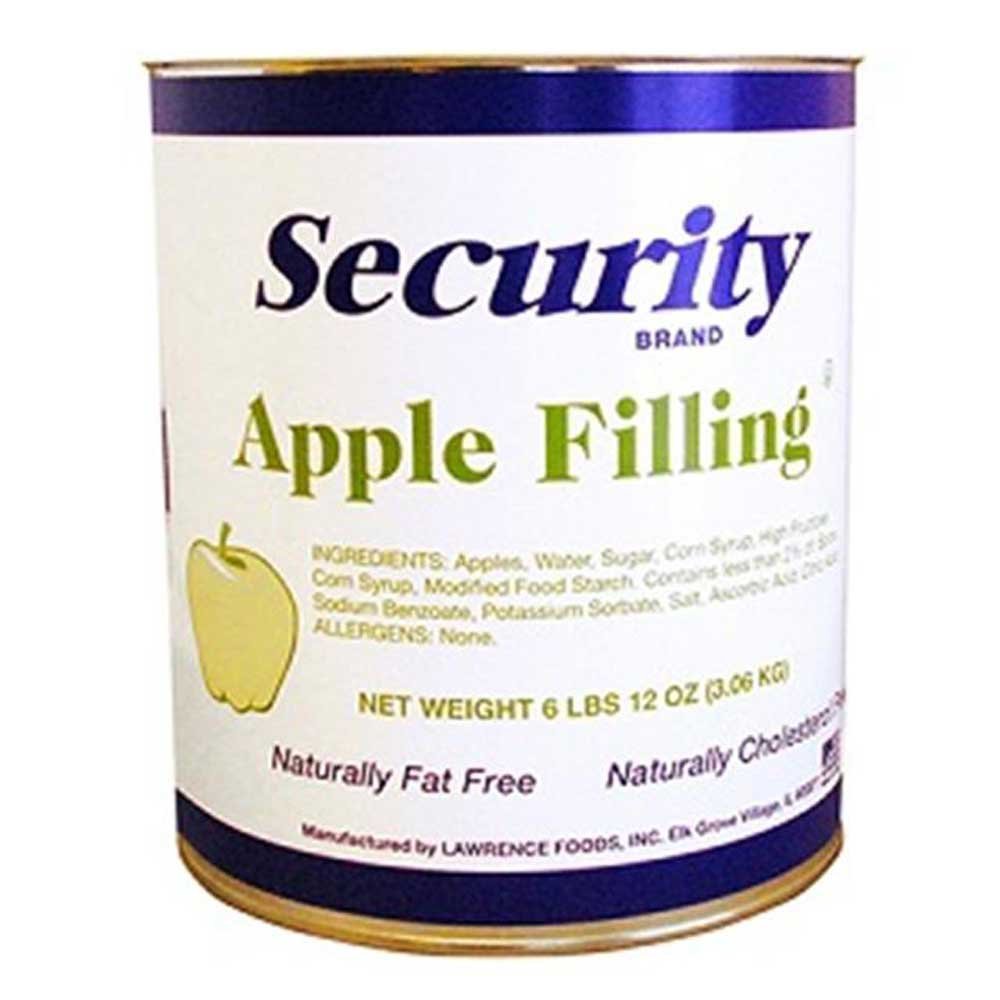 Security Apple Filling no.10 Can by Lawrence Foods – Pack of 6