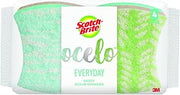 Scotch-Brite ocelo Non-Scratch Scrub Sponges, Assorted Designs, Scratch-Free for Nonstick Cookware & Dishes, Kitchen & Bathroom Use, Reusable Multi-Surface Cleaning Sponges (4 Count (Pack of 1))