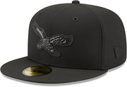 New Era Men's Black Philadelphia Eagles 2026 Sideline Throwback 59FIFTY Fitted Hat