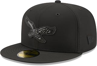 New Era Men's Black Philadelphia Eagles 2026 Sideline Throwback 59FIFTY Fitted Hat