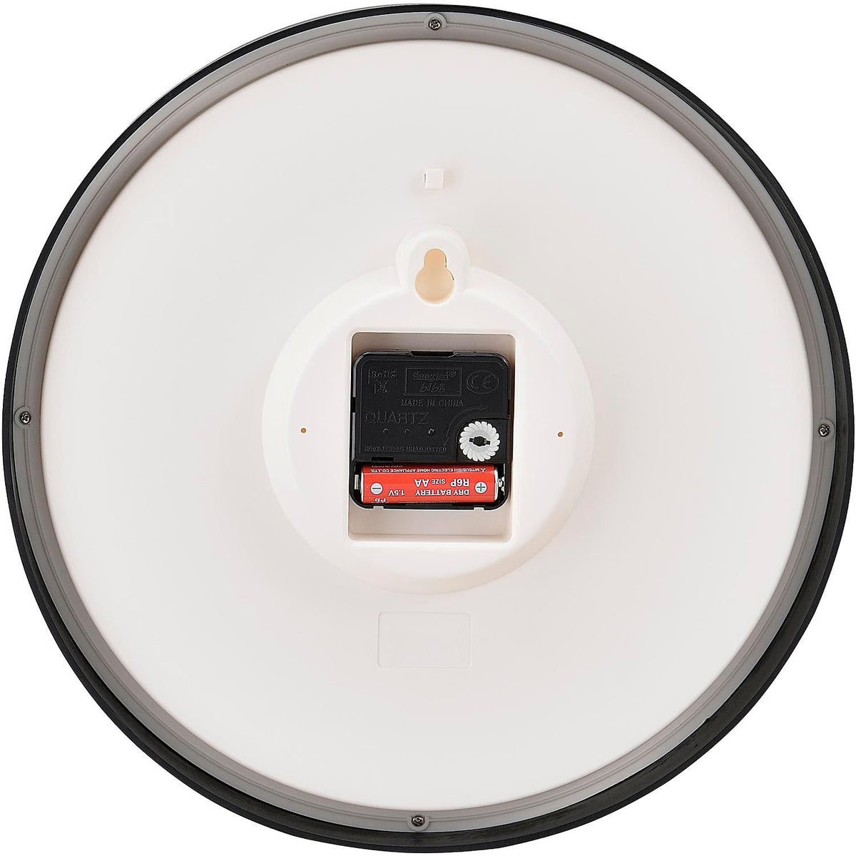 12" Wall Clock by Global Industrial – Plastic, White, Model 695322