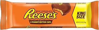 Reese's Peanut Butter Cups, Chocolate Candy, King Size (Pack of 24)