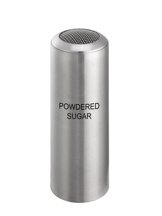 Condiment Shaker by Service Ideas – 6.0 ounces, Stainless Steel, Model STCMESHPSUGR