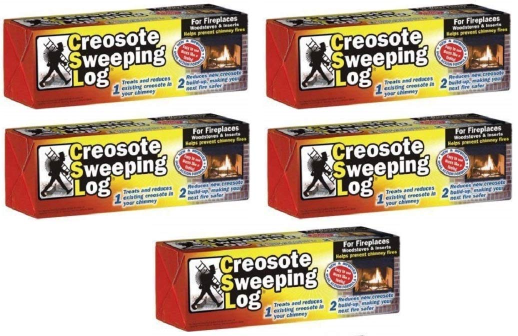 CSL Creosote Sweeping Log Chimney Cleaner - Quantity by CSL-Computer – 1 Count (Pack of 5)