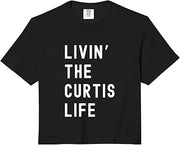 Curtis Living The Curtis Life Name Comfort Colors Crop Top