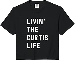 Curtis Living The Curtis Life Name Comfort Colors Crop Top