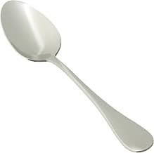 Winco Venice 12-Piece Table Spoon Set, European, 18-8 Stainless Steel | Dishwasher safe, Extra heavy for durability, Great for Main Courses, Soups, Broth, Noodles and Tasting Service