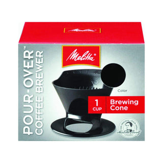 Filter Coffee Maker by Melitta – 1 Count, 1 cups, Plastic, Black, Model FBA_64007B