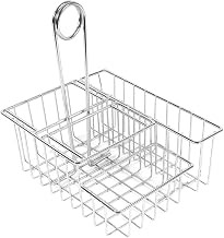 G.E.T. 4-21696 Chrome Compartment Caddy with Loop Handle, 8" x 6-1/2" x 9", Case of 12