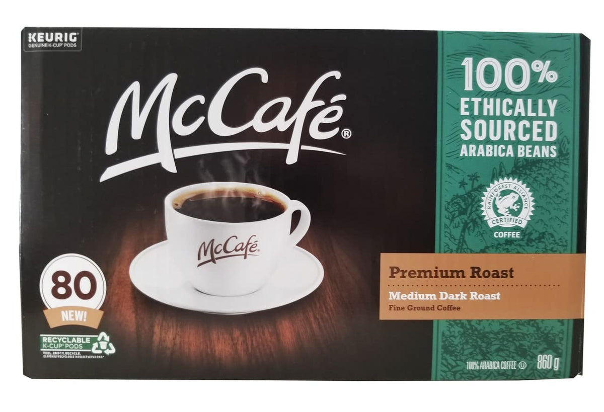 Premium Roast Coffee Pods by McCafe – 1 Count (Pack of 80), Pack of 80