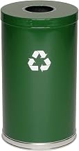 18RT-1H-GN Steel Recycling Container, Green, 18" Dia x 33" H