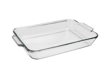 81935OBL11 Oven Basics Bake Dish by Anchor Hocking – 3-Quart, 3.0 liters, Glass, Clear, Model 97717