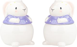10 Strawberry Street Sweet Bunny Sugar Bowl, Set of 2