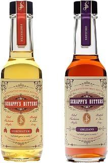 Scrappy's Bitters Collection - Fire Tincture & Orleans | 5 Oz Bottles | Organic Ingredients, No Artificial Flavors, Chemicals or Dyes | Handcrafted in The USA