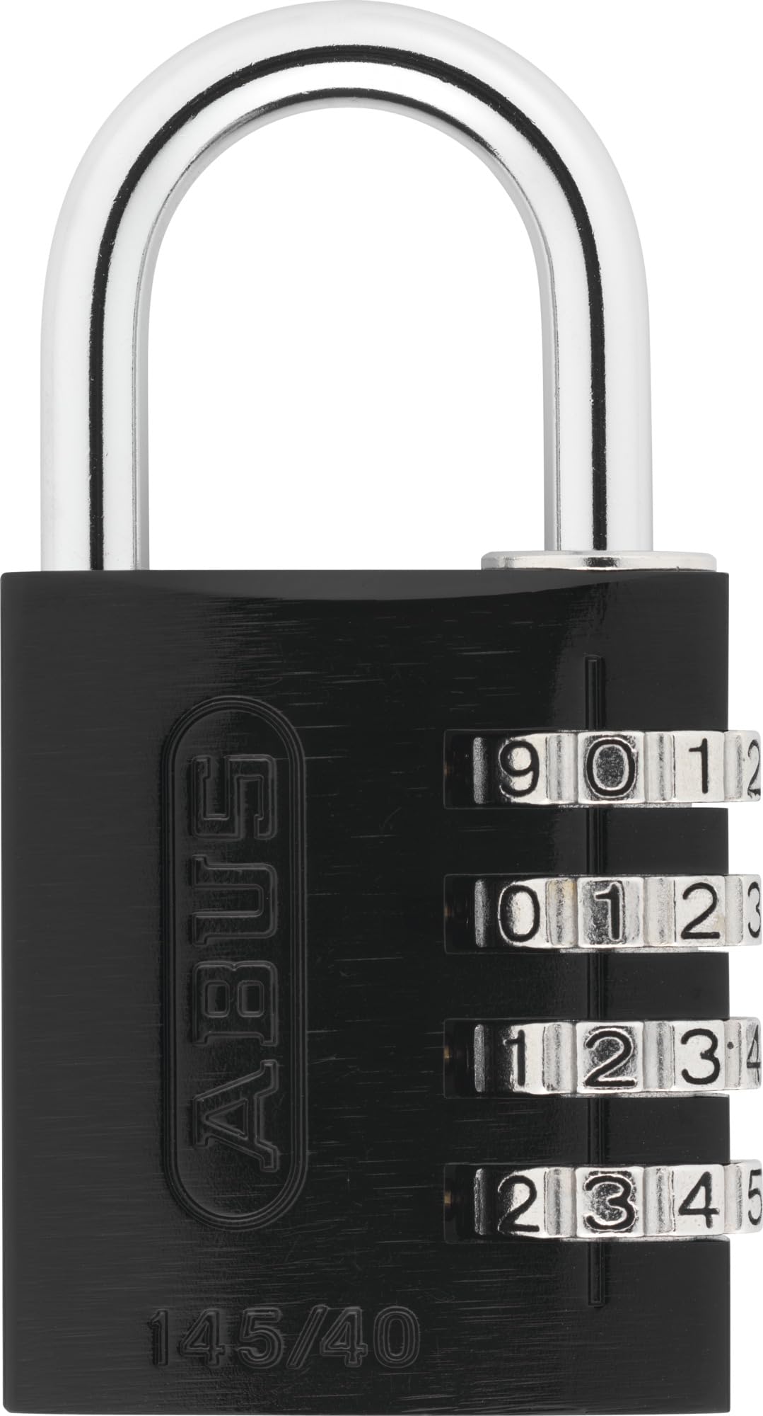 ABUS 145/40 / Black / Zahlenwalze Silber Combination Padlocks