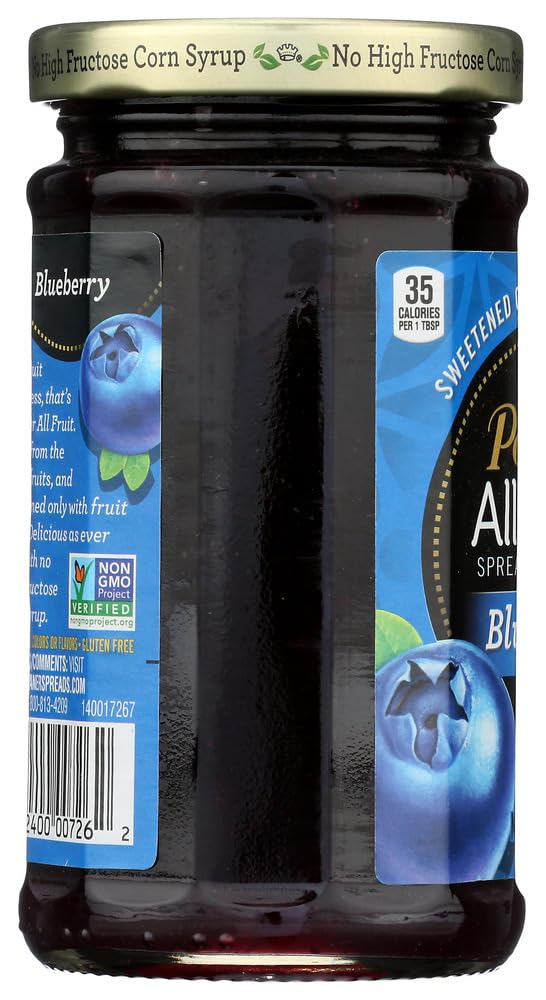 All Fruit With Fiber Blueberry Spreadable Fruit 10 oz by Polaner – 10.0 Ounce (Pack of 1)
