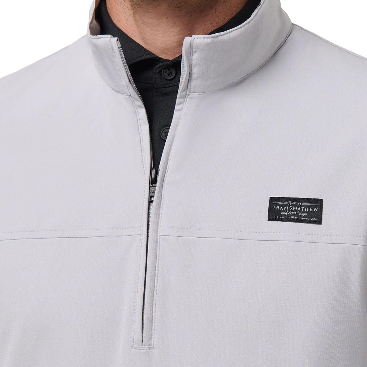 Mens Wanderlust Quarter Zip by TravisMathew – 3X-Large, Polyester Blend, Micro Chip, Model 1MAA041