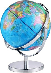 Globe, 720° Full Rotation Globe with Stand Desktop 12.5 Inch Adult Kids Explore Clear Text Marking