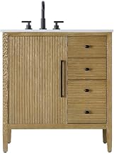 Elegant Kitchen and Bath 32" Single Bathroom Vanity in Linen Oak