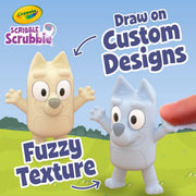 Scribble Scrubbies Deluxe Bluey Playset (3ct) by Crayola – 6PK, Plastic, Blue, White, Gray, Model 740245