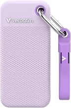 Verbatim Pocket SSD USB 3.2 Gen 2 2TB Purple incl. Two Rubber, W129238052 (Purple incl. Two Rubber Sleeves)