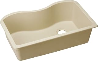 Elkay ELGUS3322RSD0 Granite 33" x 20" x 9.5" Single Bowl Undermount Kitchen Sink, Sand