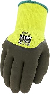 Mechanix Wear SpeedKnit Thermal Winter Work Gloves, Hi-Vis Yellow/Black, Size S/M