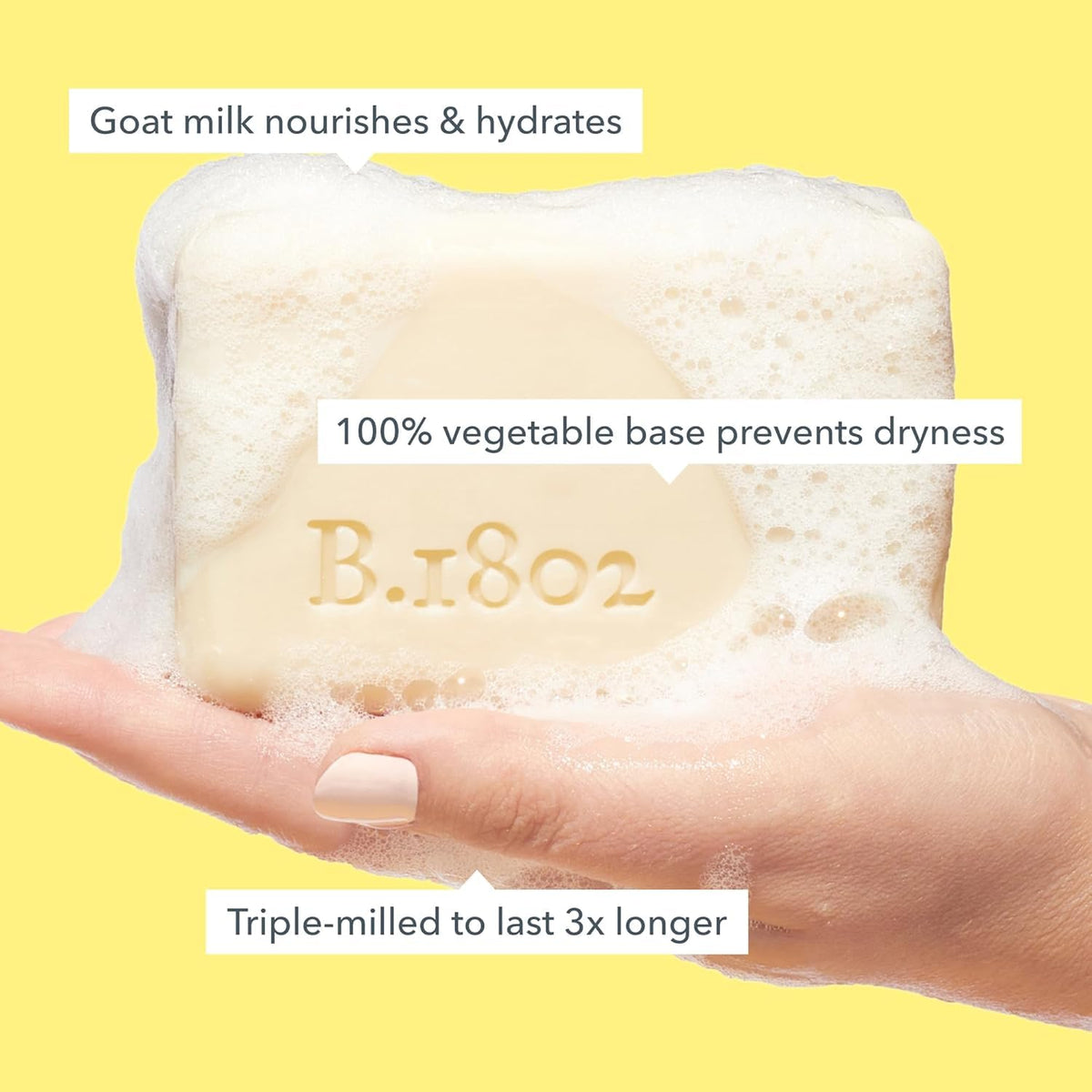 Goat Milk Bar Soap Bundle (9oz) - Sunshine Lemon and Lavender by Beekman 1802 – Commercial Grade