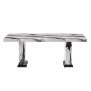 D8212DT Dining Table by Global Furniture USA – Engineered Wood, Black and White, Model AMZ-D8212DT
