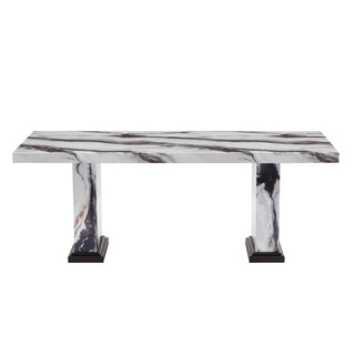 D8212DT Dining Table by Global Furniture USA – Engineered Wood, Black and White, Model AMZ-D8212DT