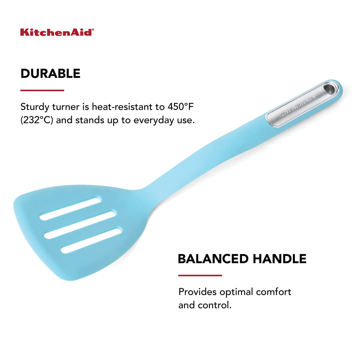 KitchenAid 13.5 inches (Pack of 12) / Aqua / 1 Spatulas