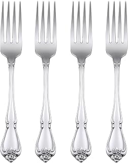 Oneida True Rose Dinner Fork, Set of 4