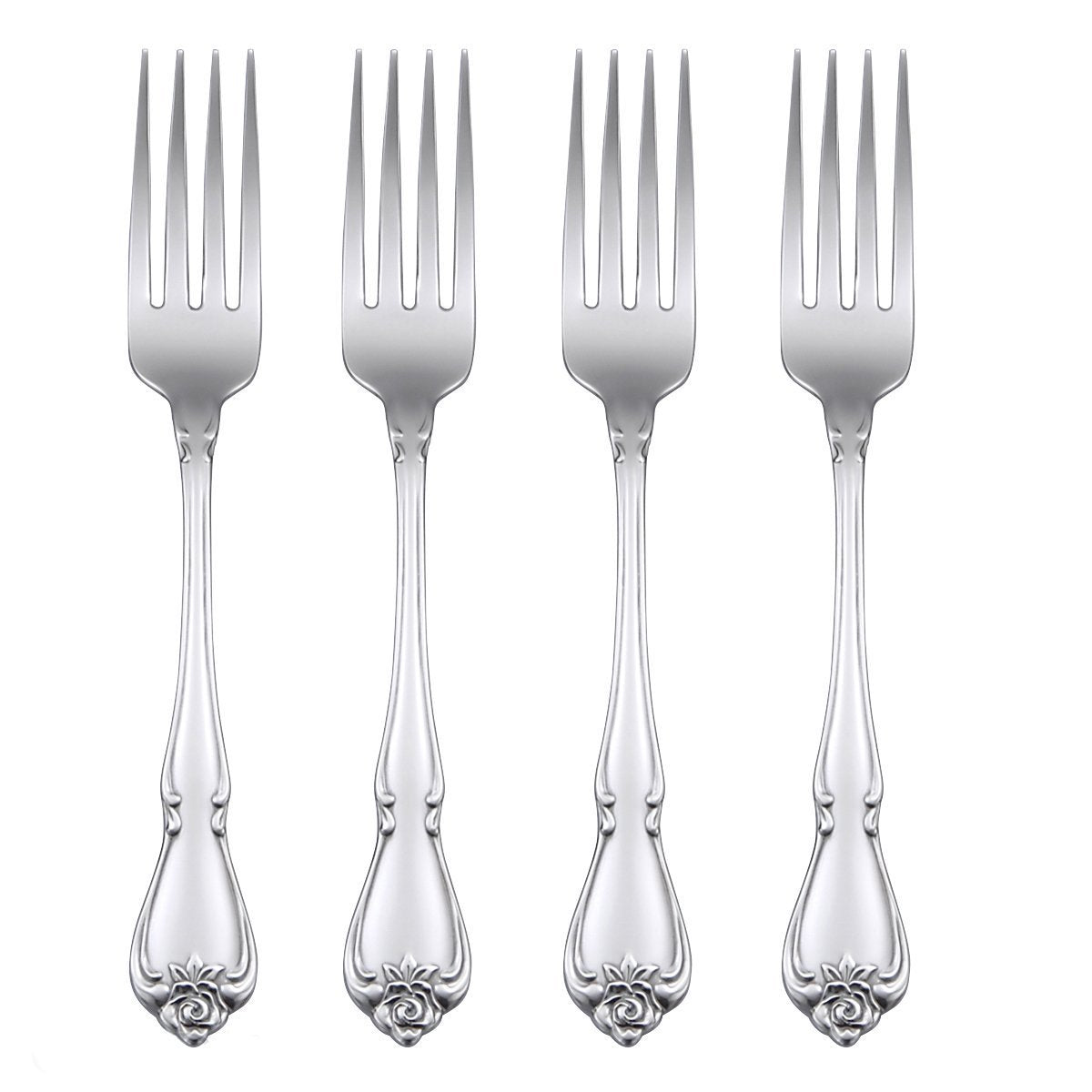 True Rose Dinner Fork by Oneida – 7 1/8", Stainless Steel, Silver, Model 9013403