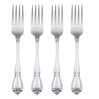 True Rose Dinner Fork by Oneida – 7 1/8", Stainless Steel, Silver, Model 9013403
