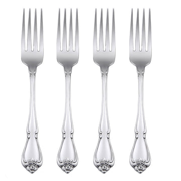 True Rose Dinner Fork by Oneida – 7 1/8", Stainless Steel, Silver, Model 9013403