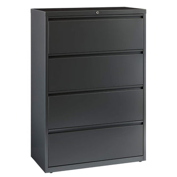 Lateral File Cabinet by Hirsh Industries – 36 x 18.62 x 52.5 inches, Metal, Charcoal, Model 16067